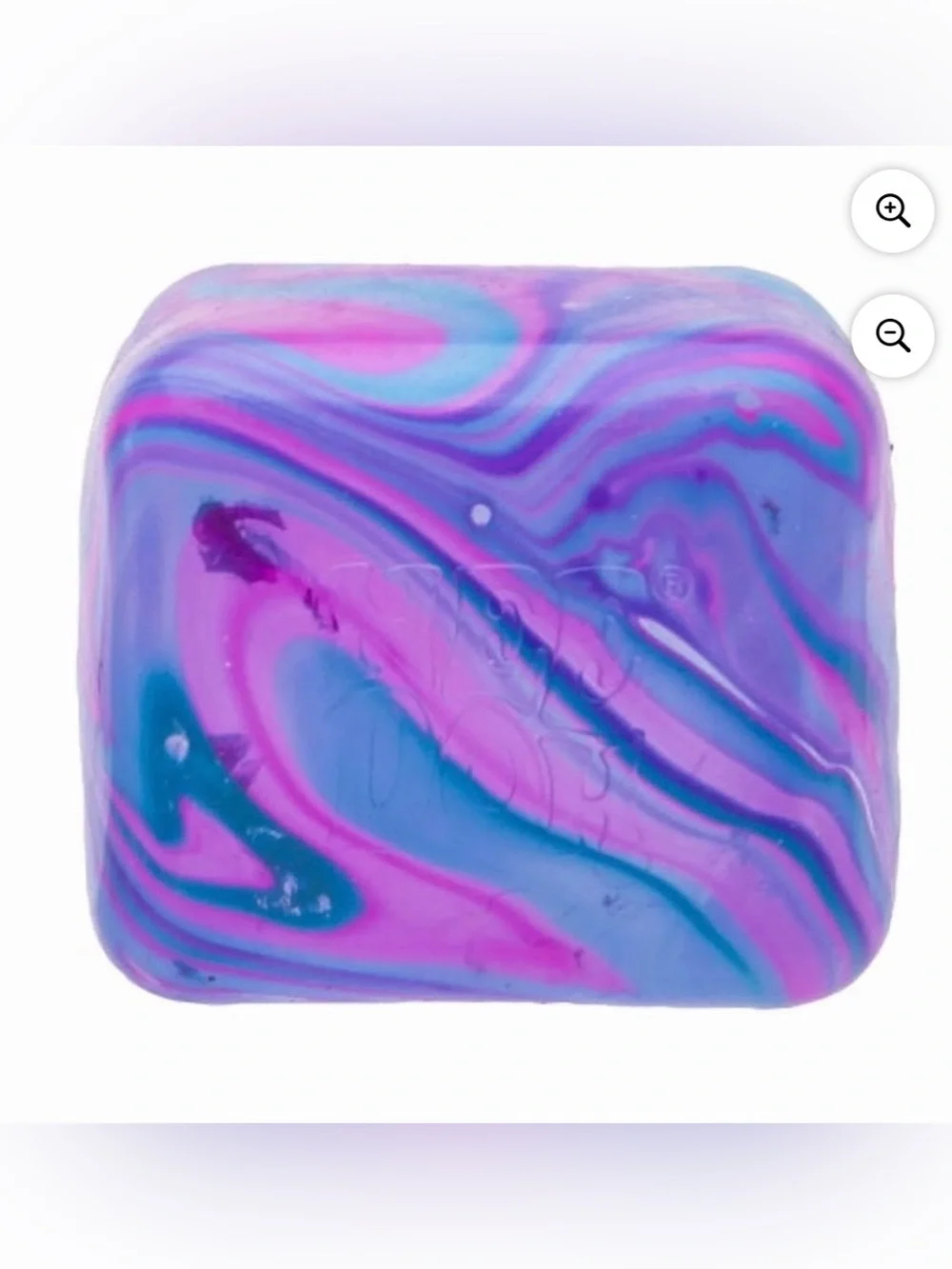 NeeDoh Nice Cube Swirl Super Solid Squish - Purple & Blue